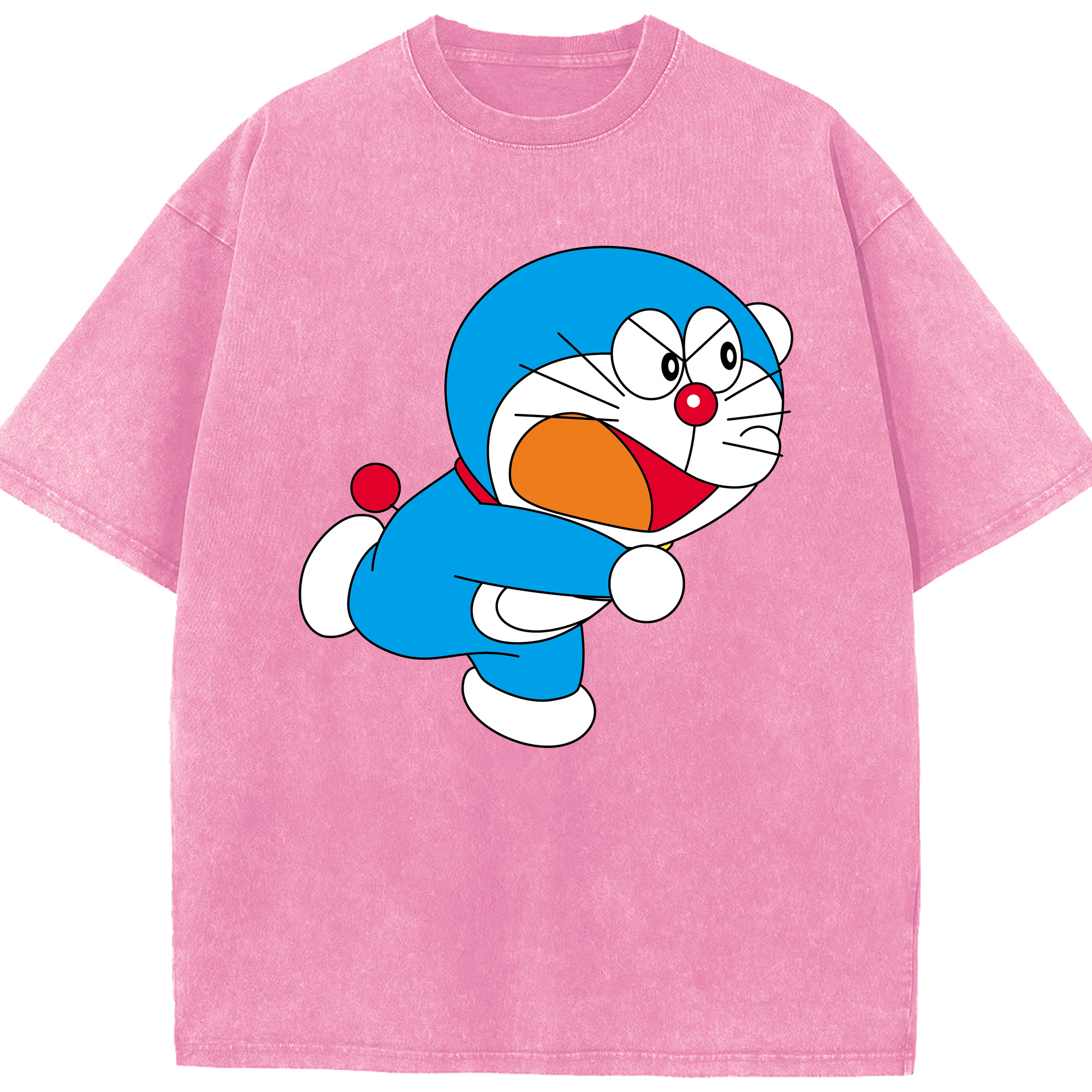 （画像用） ドラえもん Doraemon 綿100% ヴィンテージ風 半袖Tシャツ（フロントプリント）